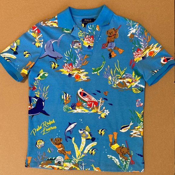 Polo Ralph Lauren Men's Classic-Fit Polo Bear Mesh Polo Shirt Small - Picture 1 of 5